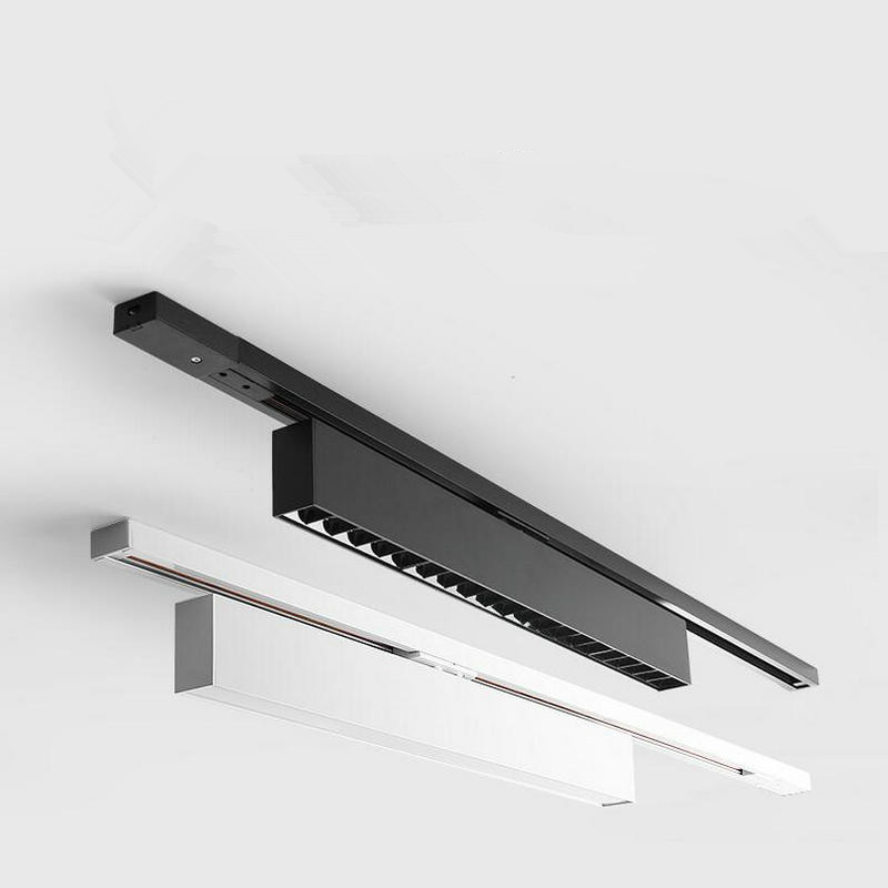 10W 20W 30W 40W 4 fili 3 fasi LED Rail Lamp alluminio Track Light 110V 220V luce di inondazione lineare negozi di negozi di casa