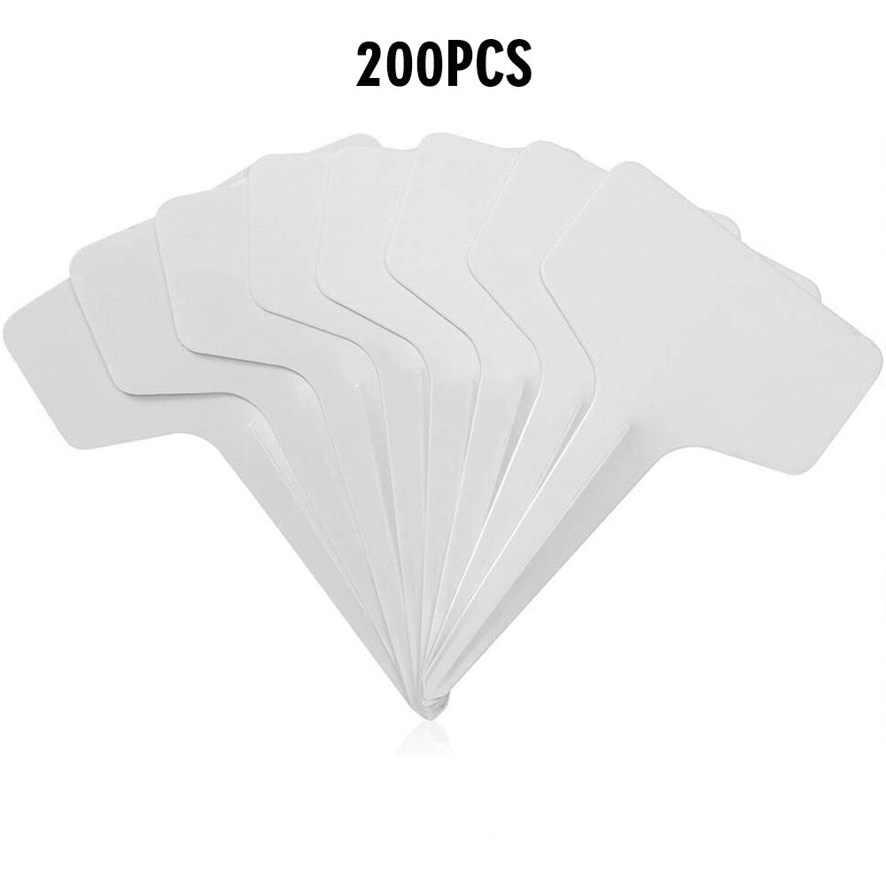 100/200/500 Pcs Wit T-Vorm Plant Tags Labels Marker Voor Bloem Zaad Rassen Kwekerij Plant Teken Kas tuin Thuis