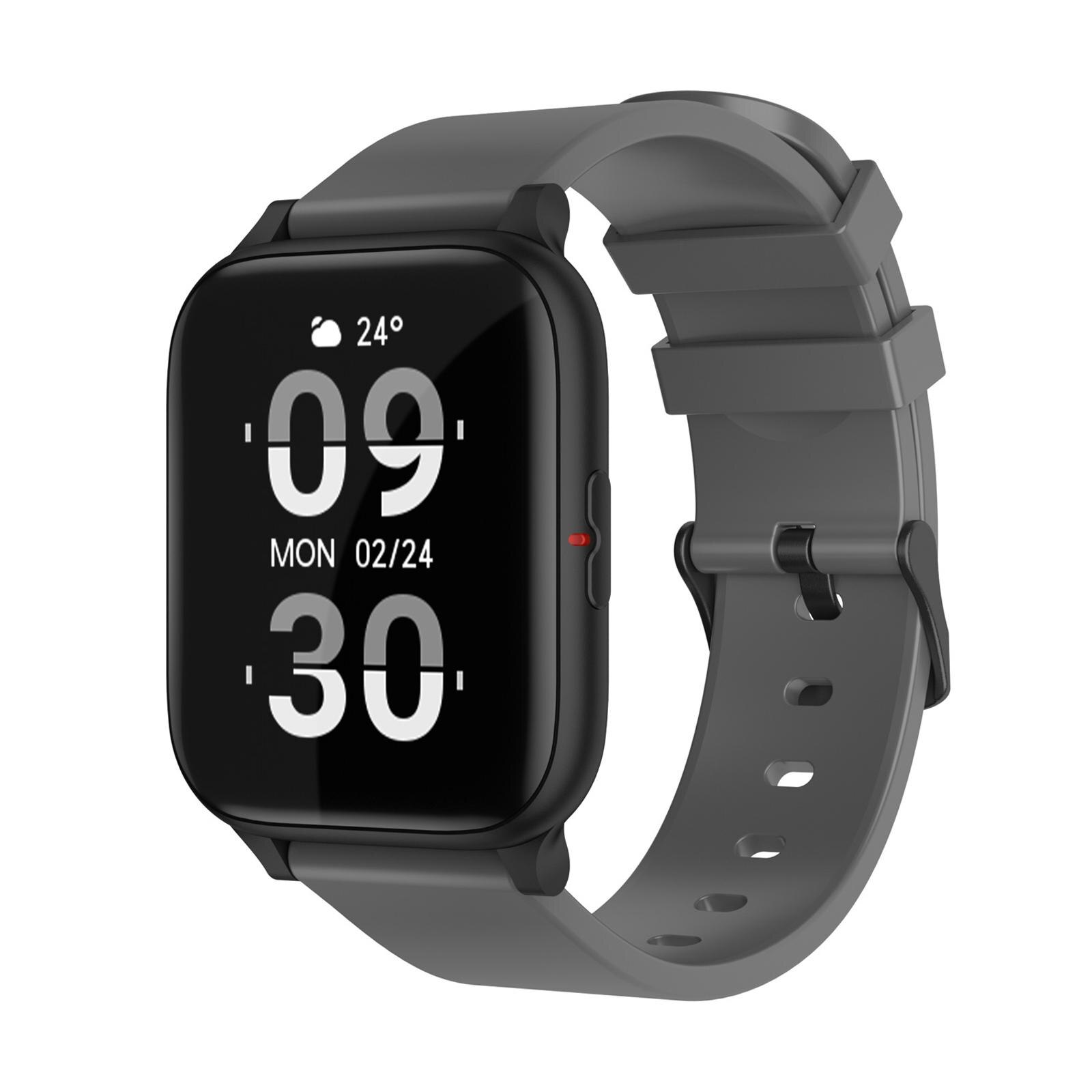 1.75' Smart Watch Adult Waterproof Bluetooth Smartwatch Sports Watch Health Tracker Thinner &amp; Larger Wrist Band for IOS Android: Black Gray