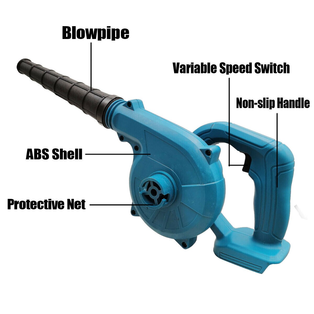 Electric Air Blower Leaf Computer Dust Collector Vacuum Cleaner Handheld Power Tool Cordless Blower For Makita 18V Battery