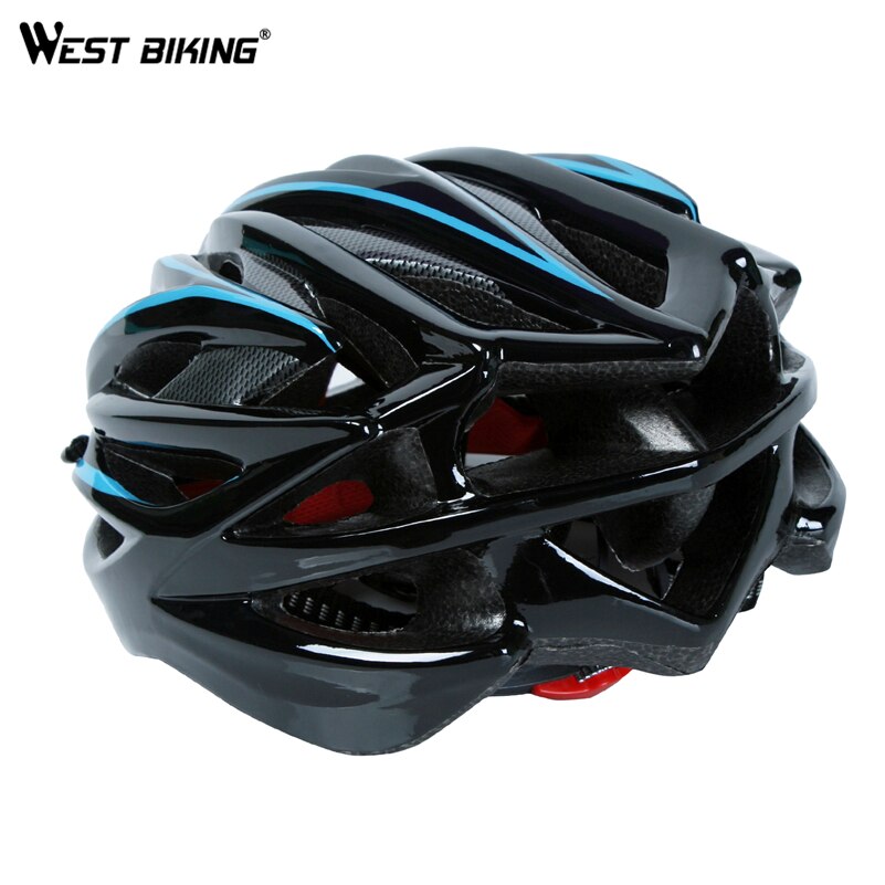 Capacete west biking para ciclismo, capacete masculino de mountain bike e bicicletas de estrada moldado integralmente