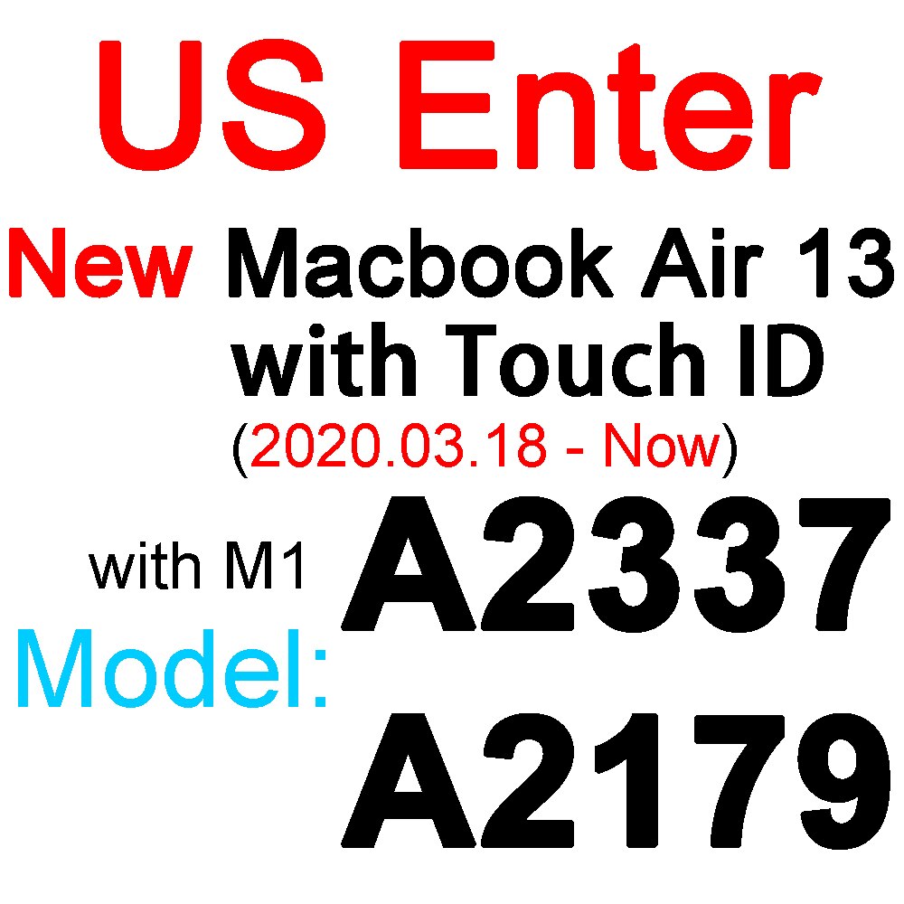 Klawiatura pokrywa dla Macbook Air 13 11 Pro 13 15 16 17 12 dotykowy TPU silikonowy Protector Film wyczyść ue usa A2251 A2289 A2141 2020: US New Air 13