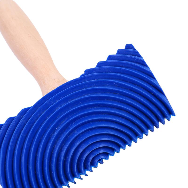 Manche en bois Imitation bois Grain pinceau pour papier peint liquide outil de décoration