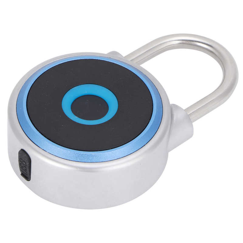 Mini Bluetooth Fingerprint Padlock Smart Keyless Rechargeable Lithium Battery Lock 3.7V smart door lock