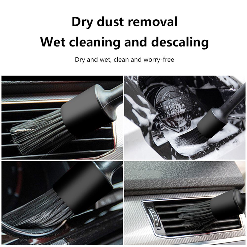 1/5 Uds. Cepillos de limpieza detallado de coches cepillo suave limpiador de ruedas cepillo de eliminación de polvo automático accesorios exteriores interiores de coche