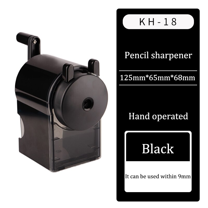 Japon Uni KH-18 taille-crayon de sécurité taille-crayon épaisseur réglable pour les étudiants d'art: Black