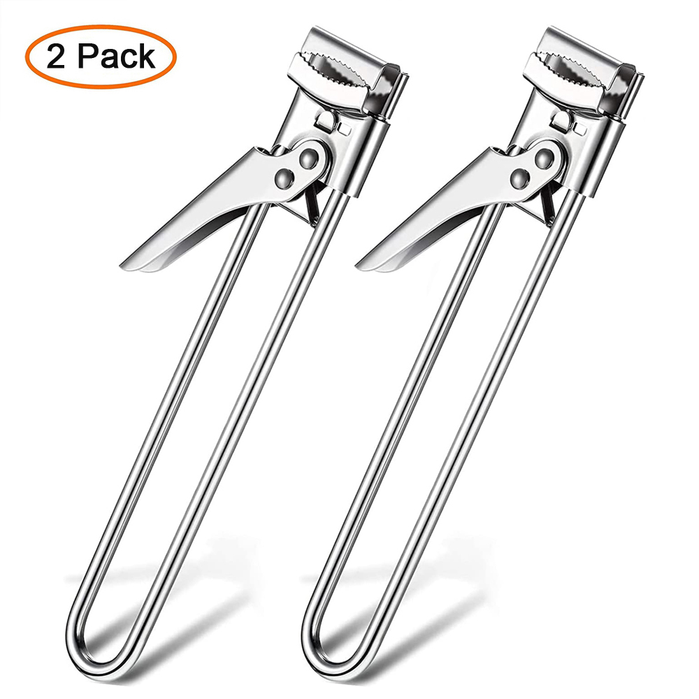 Nuovo apri barattolo regolabile apribottiglie manuale in acciaio inossidabile per mani debole accessori da cucina gadget strumenti: green