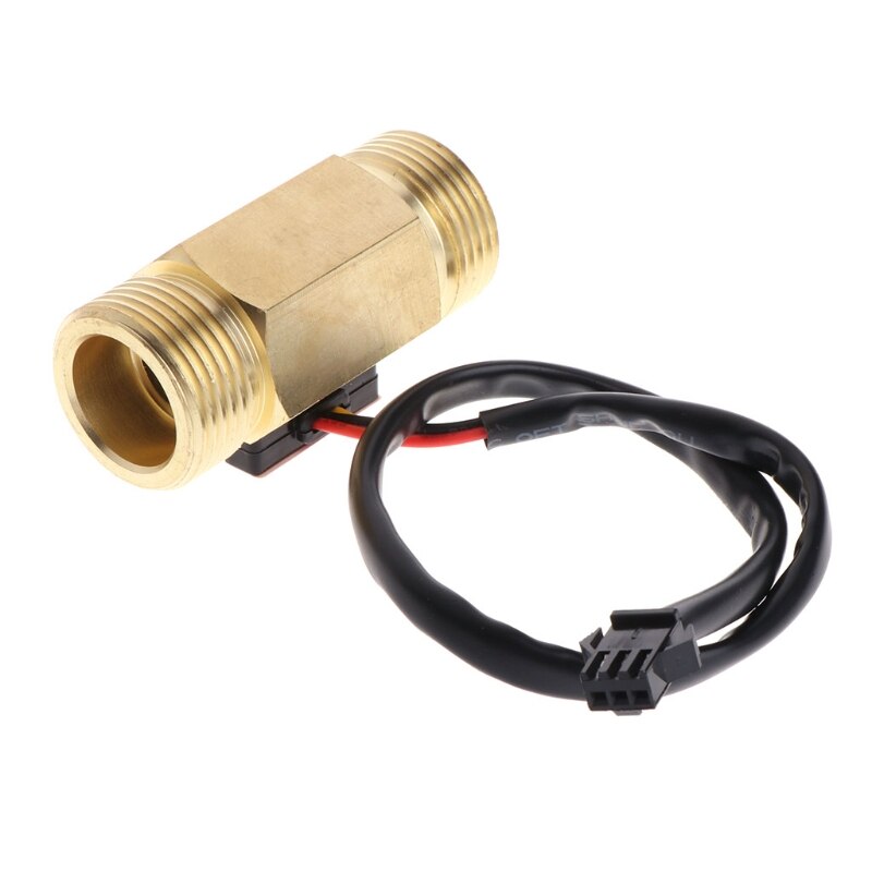 Water Flow Sensor G3/4\&quot; Hall Flowmeter Switch DN20 1-30L/min Liquid Flow Meter R9JF