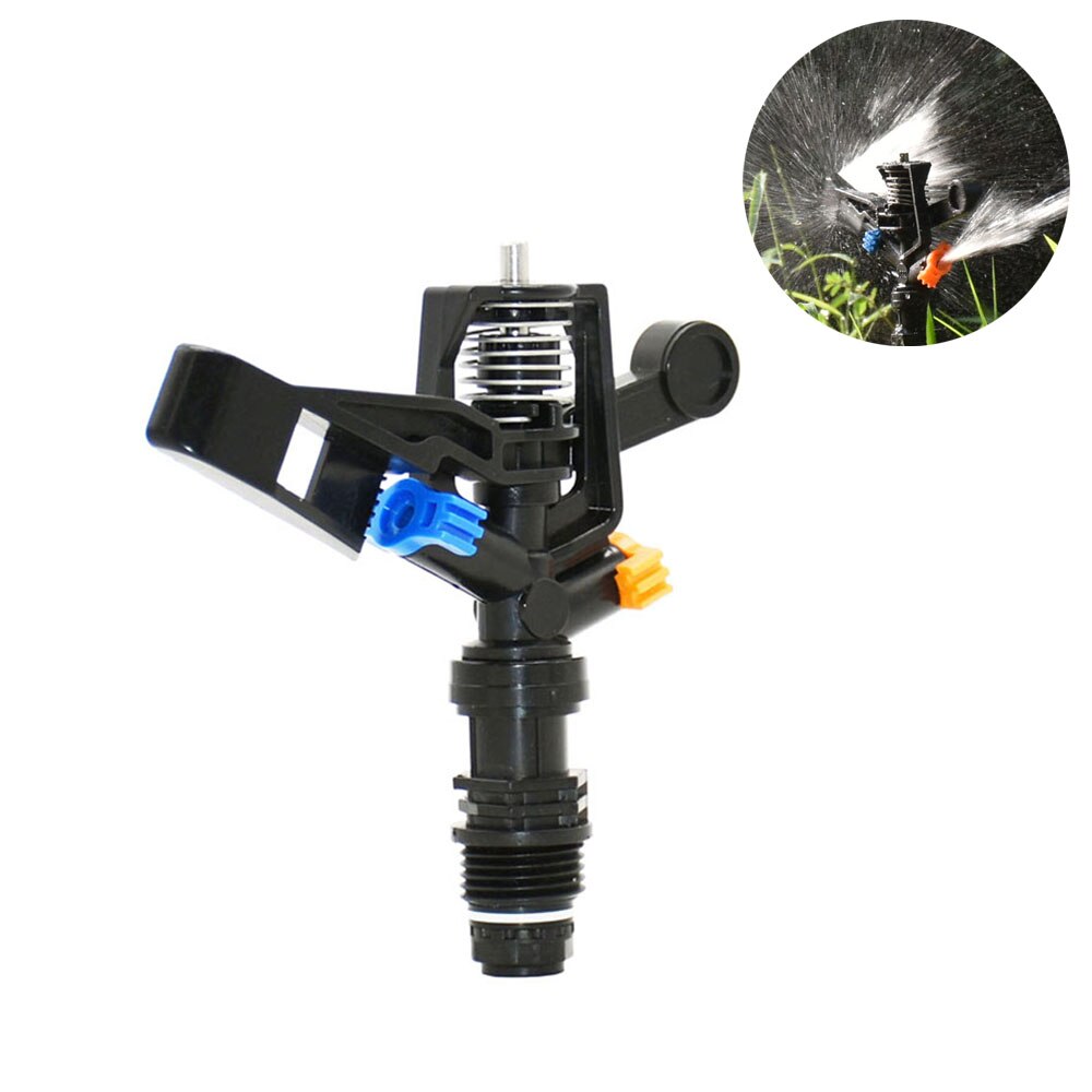 Aspersores de chorro giratorios de 360 grados, boquillas basculantes con rosca macho de 1/2 ", aspersores de riego para jardín y agricultura, 1 unidad