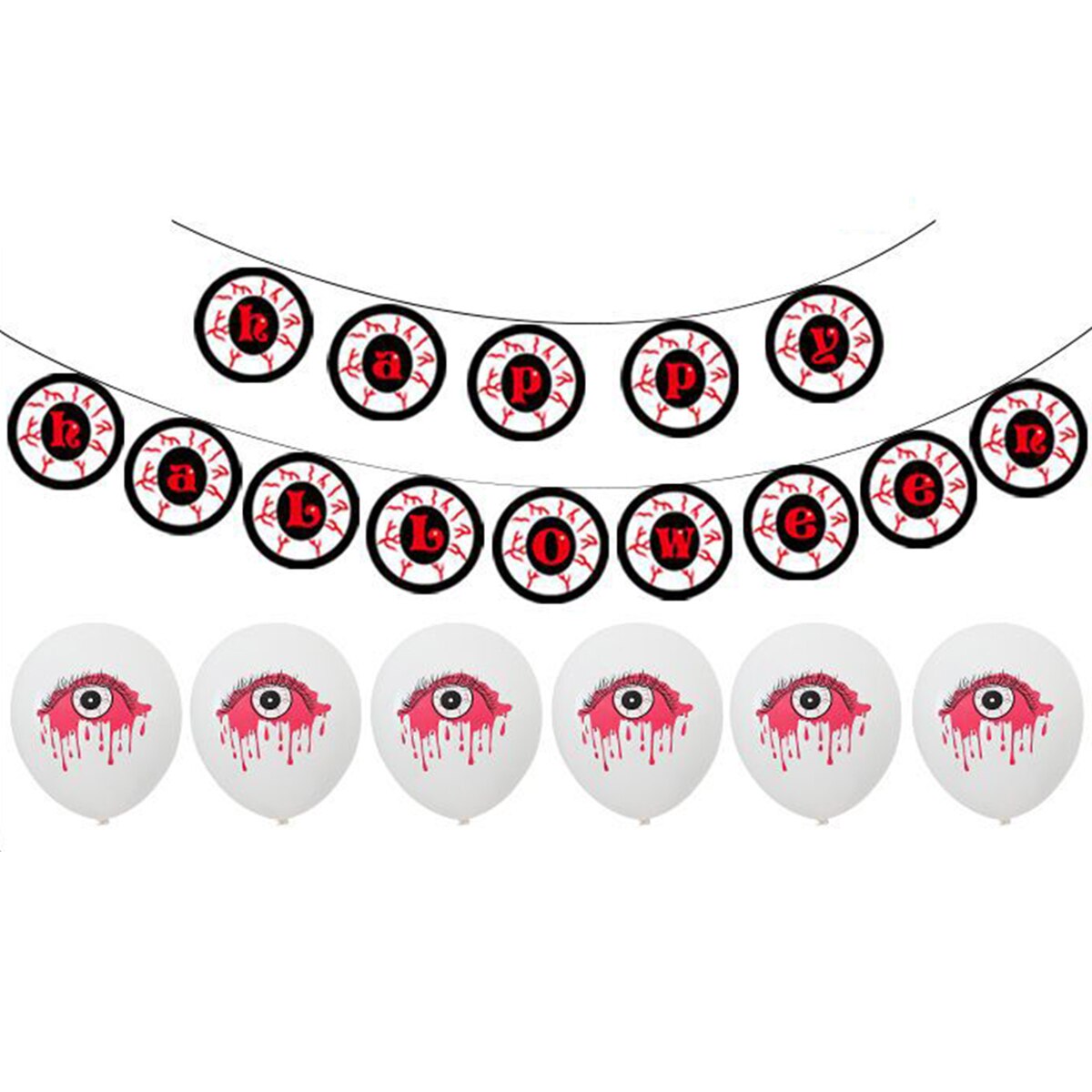 Halloween Ballon Set Banner Horror Eye Party Ballon Props Halloween Decoratie Benodigdheden Partij Decoraties