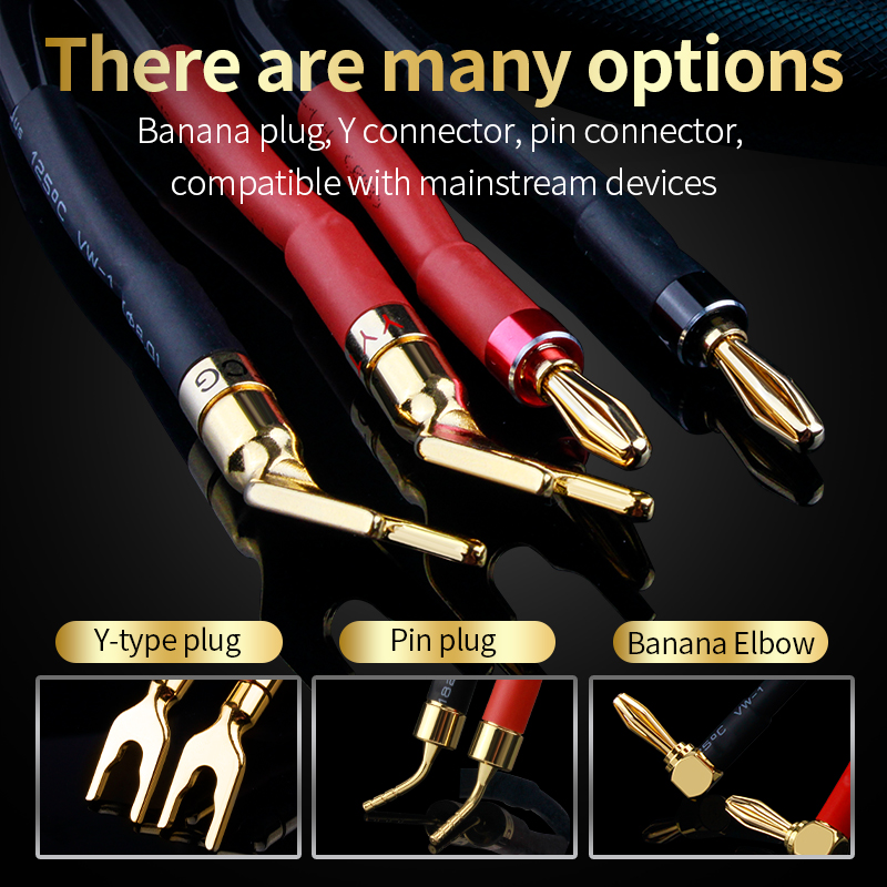 5N high purity copper fever grade HIFI speaker cable main and secondary speakers surround power amplifier computer audio cable