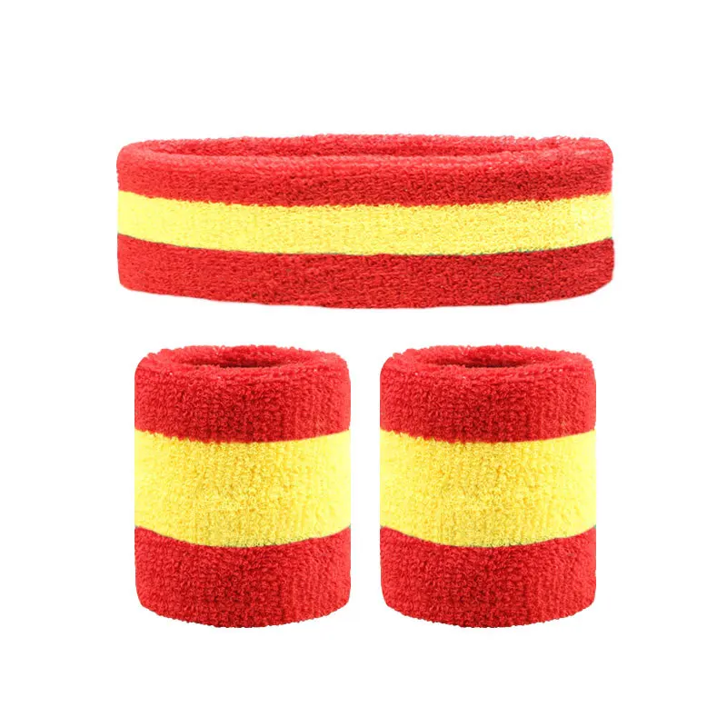 3 unids/set diadema deportiva banda para el sudor alta elástica mujeres hombres deportes al aire libre banda para el sudor diadema pulsera entrenamiento tenis diadema: Verde claro