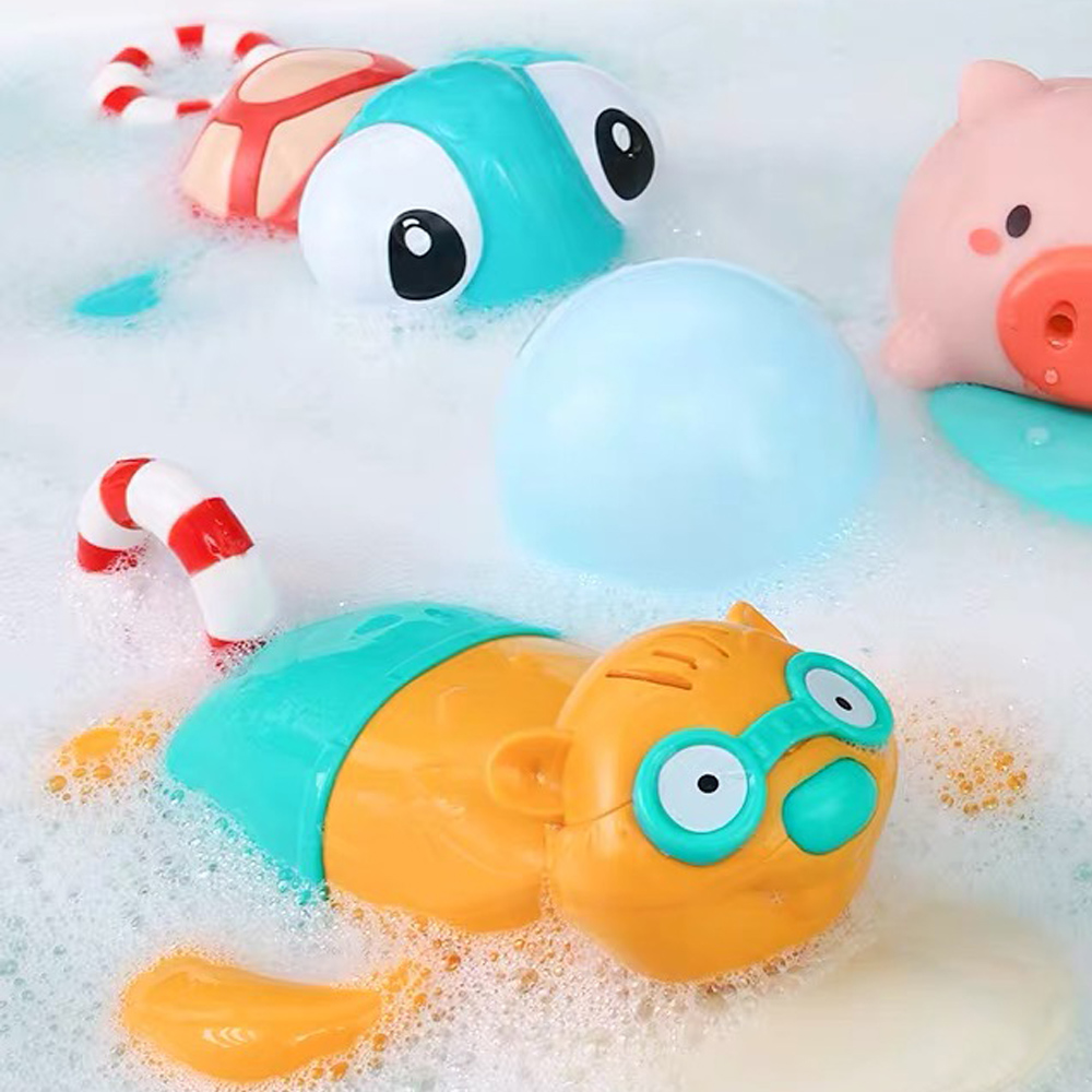 Swimming Turtles Floating bath toys beaver water shower Toys kids party swim pool 1- 2 pieces summer