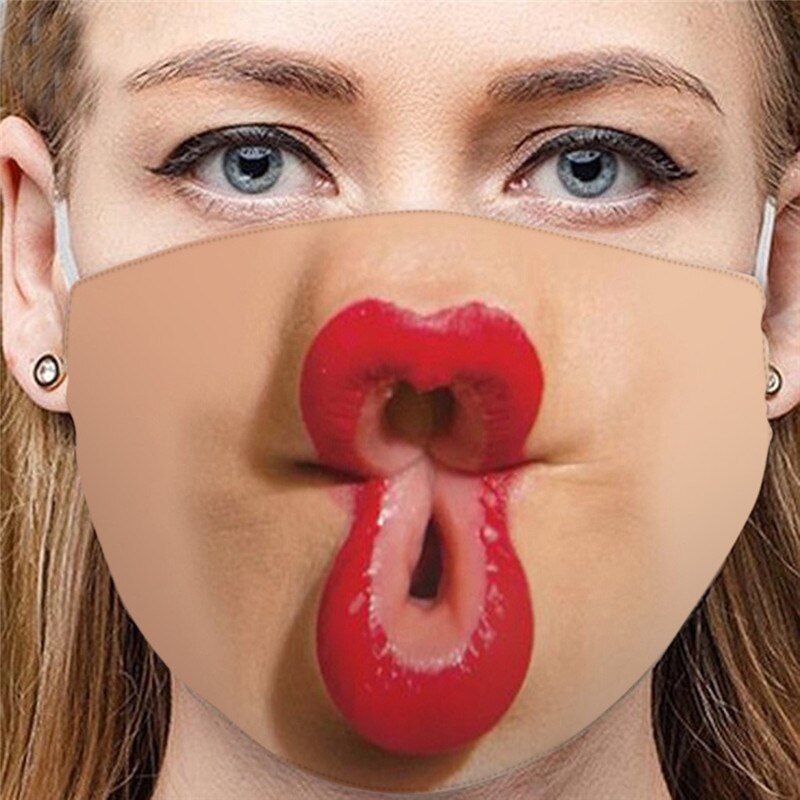 18 tipos adultos Anti-polvo Arena de escape protector solar divertido cara boca tapas bufanda transpirable ciclismo caras protección Mondkapjes Wasbaar: P