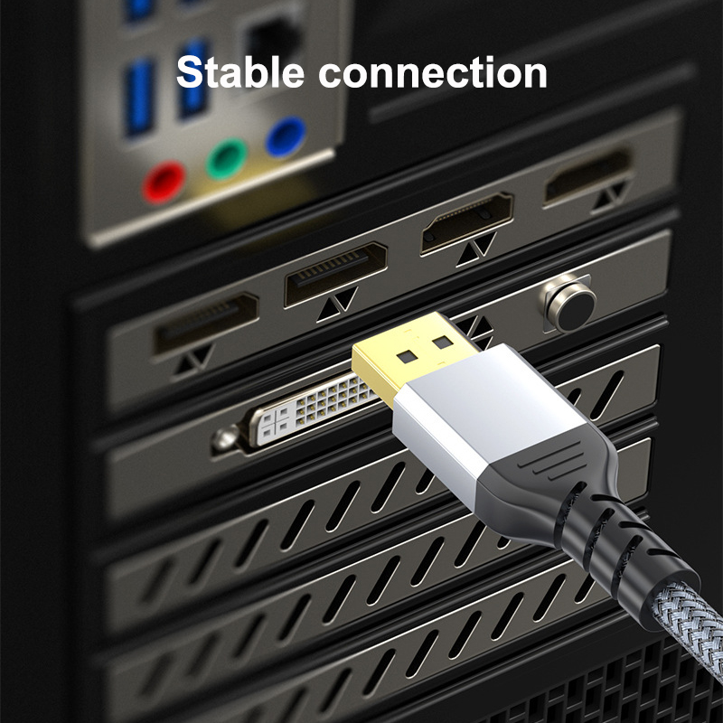 DP1.4 8K 60Hz Displayport Cable 2m 1m 1 4 DP Cable 4K 144Hz 5m 3m Shielded HDR 32Gbps Video Audio Cable for Laptop TV Projector
