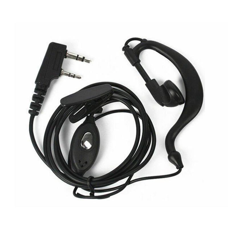 UAYESOK 1-pins 2,5 mm veiligheidshoorder, walkietalkie D-vormige headset met microfoon voor Motorola Talkabout TLKR T61 T62 T80 T81 T82 T92 Cobra radio (1 stuks