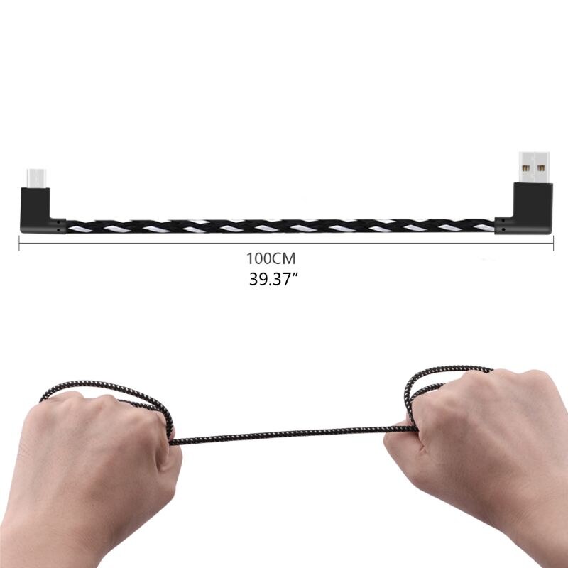 Línea de carga tejida de nailon Cable de datos resistente para Kit de cámara deportiva FIMI PALM