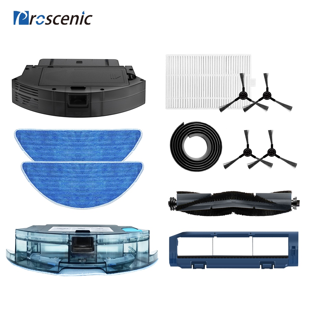 Wasser Panzer mopp HEPA-Pinsel Abdeckung Ladestation Rolle Pinsel Staub Behälter Für Proscenic 820P 830P staubsauger roboter Zubehör