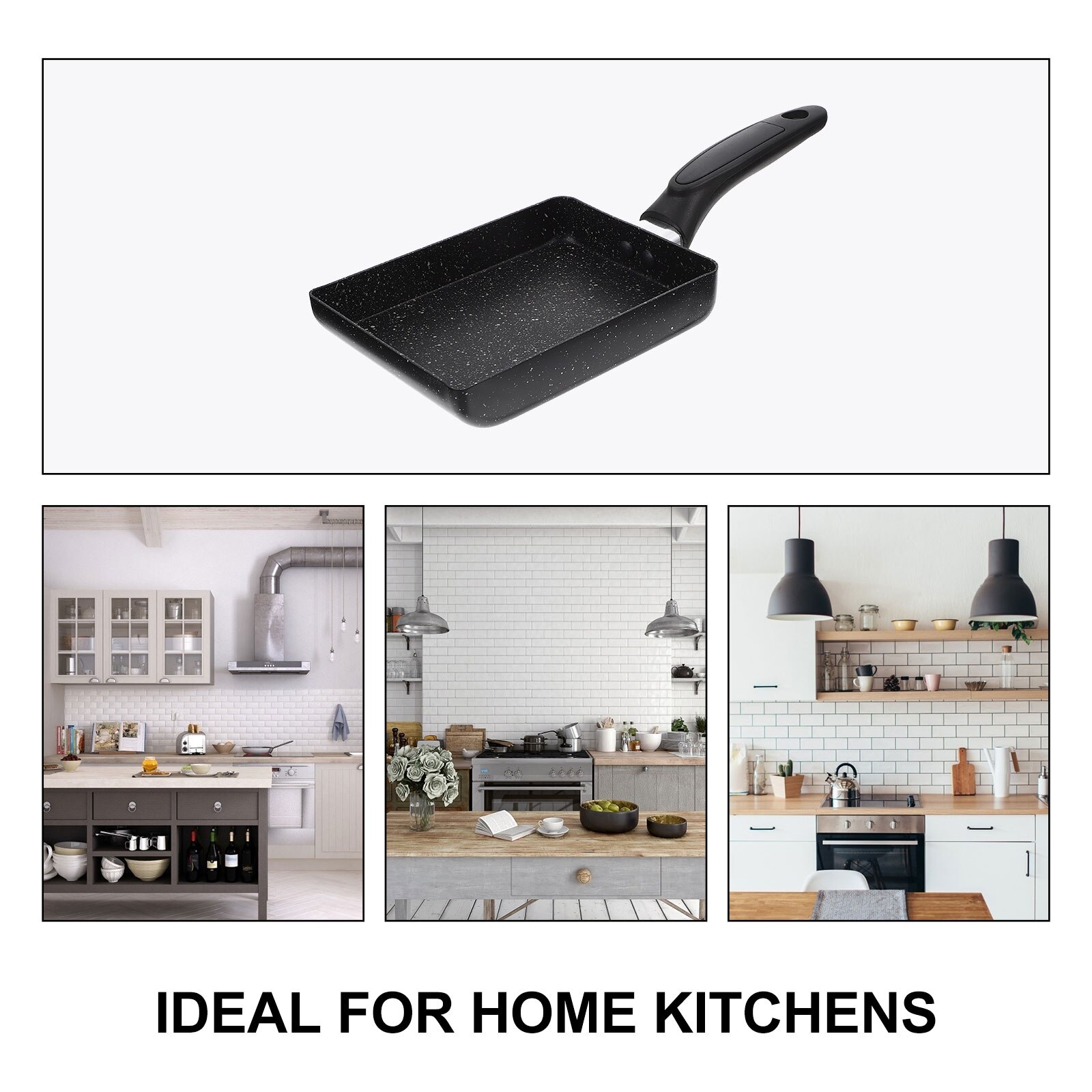 Padella quadrata giapponese padella antiaderente da cucina in stile giapponese Tamagoyaki