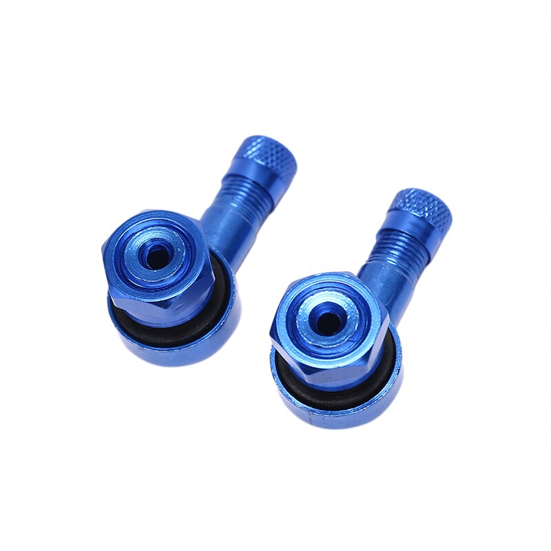 Vástago de válvula de aluminio CNC de ángulo de 90 grados, 2 uds., neumático de rueda de motocicleta, vástago de válvula sin cámara s para piezas de rueda de llanta de 10mm y 11,3mm: BL