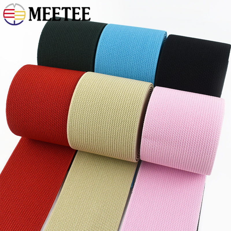 1-5M Elastische Band Voor Broek 60Mm Kleding Elastiekjes Zachte Huid Stretch Lint Tape Broek tailleband Diy Naaien Accessoires