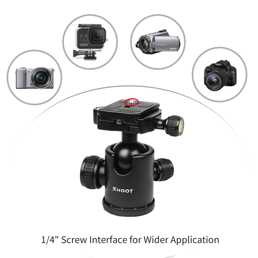 Shoot rejsekamera stativ holder holder til canon  m50 nikon  d5600 d5300 sony  x3000 a6000 dslr kamera tilbehør