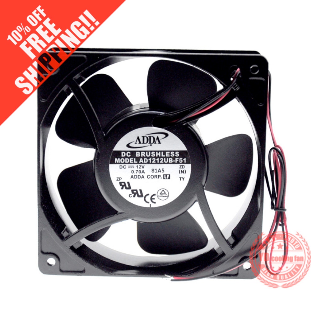 ADDA AD1212UB-F51 12038 12V 0.70A 12CM ventilador de refrigeración