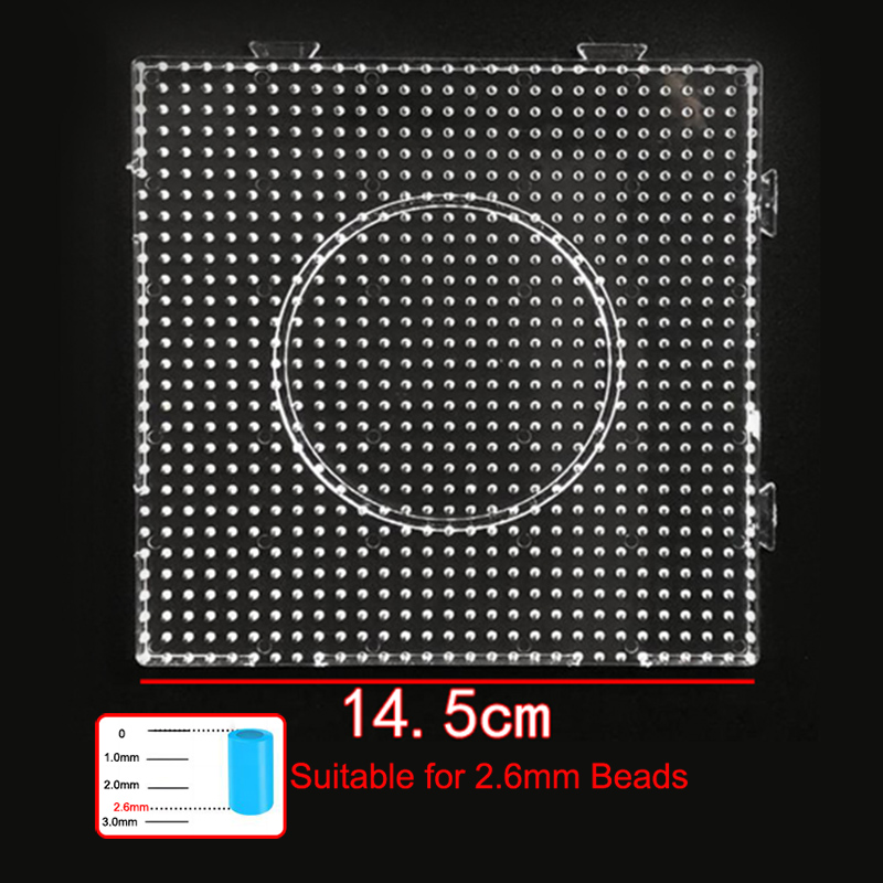 2.6mm/5mm Perler Perline Quadrato Pegboard 3D Puzzle Juguetes Per Hama Bead Giocattoli Educativi per I Bambini Puzzle Brinquedos: Black