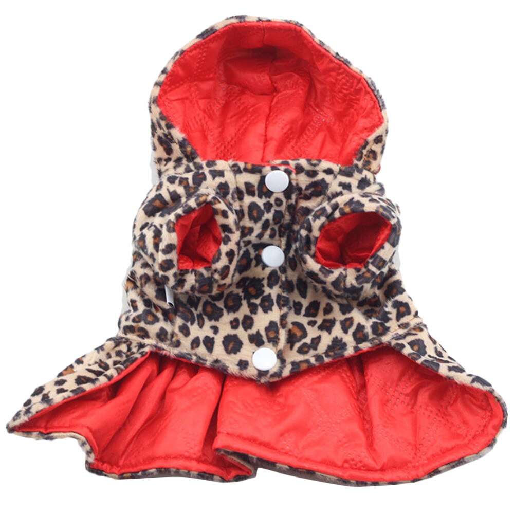 Luipaard Katoenen Rok Warm Pet Kleding Winter Herfst Pet Supplies Voor Dog Puppy (Maat Xs)