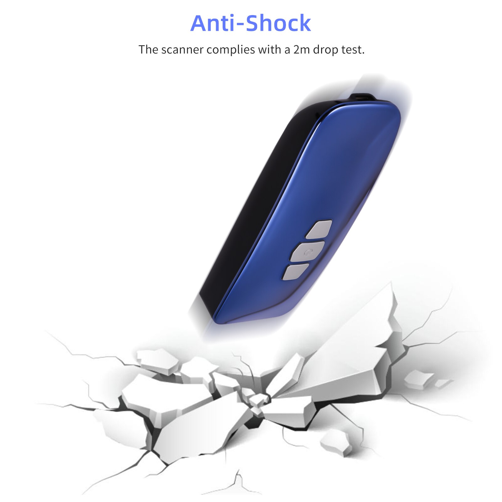 Aibecy Mini 1D Barcode Scanner 3-in-1 BT/2.4G Wireless/USB Wired Bar Code Reader with Screen Compatible Windows Mac Android iOS