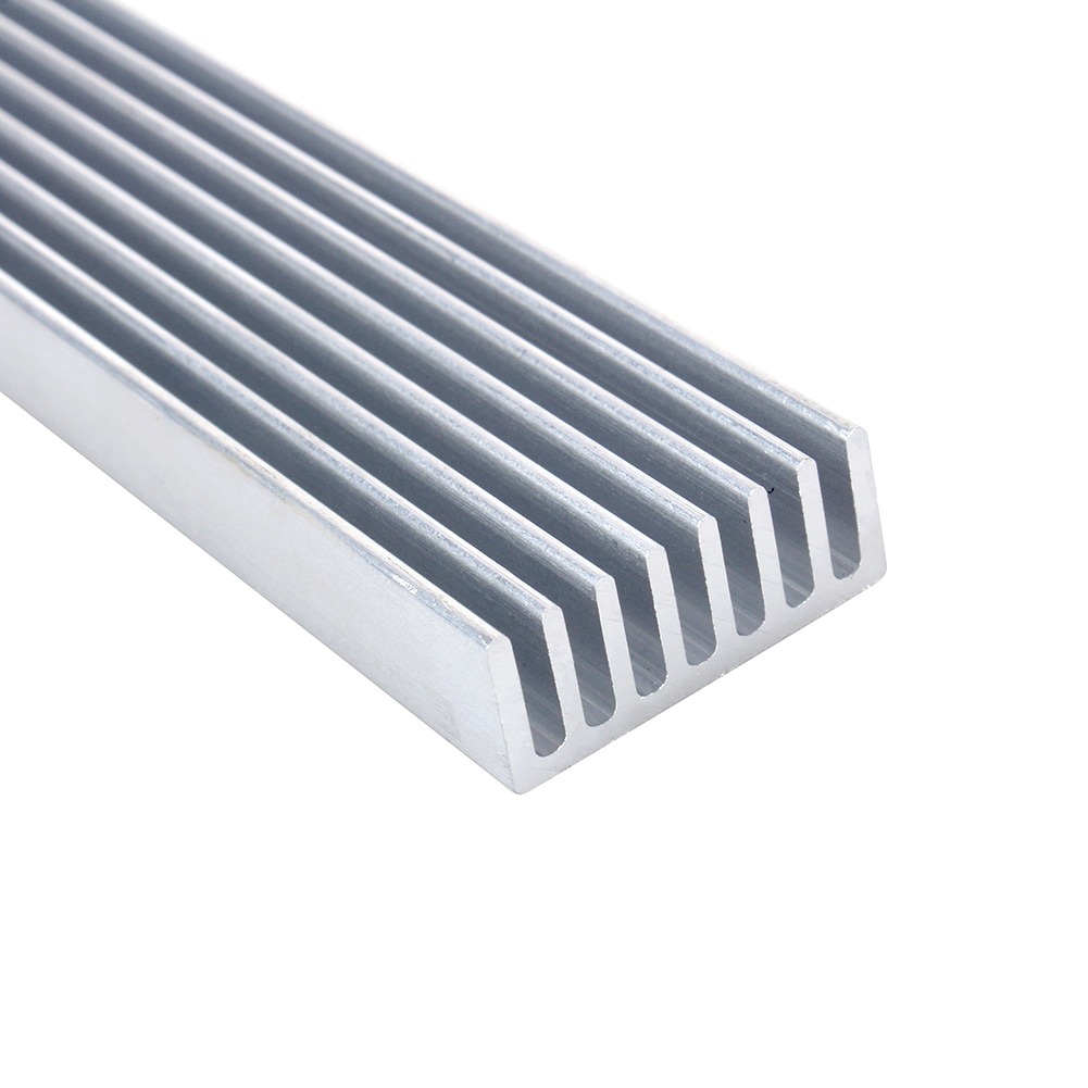 1x Aluminum Heatsink 300mmX25mmX10mm For Led Emitter Diodes High Power CPU Aluminum Heat Sink