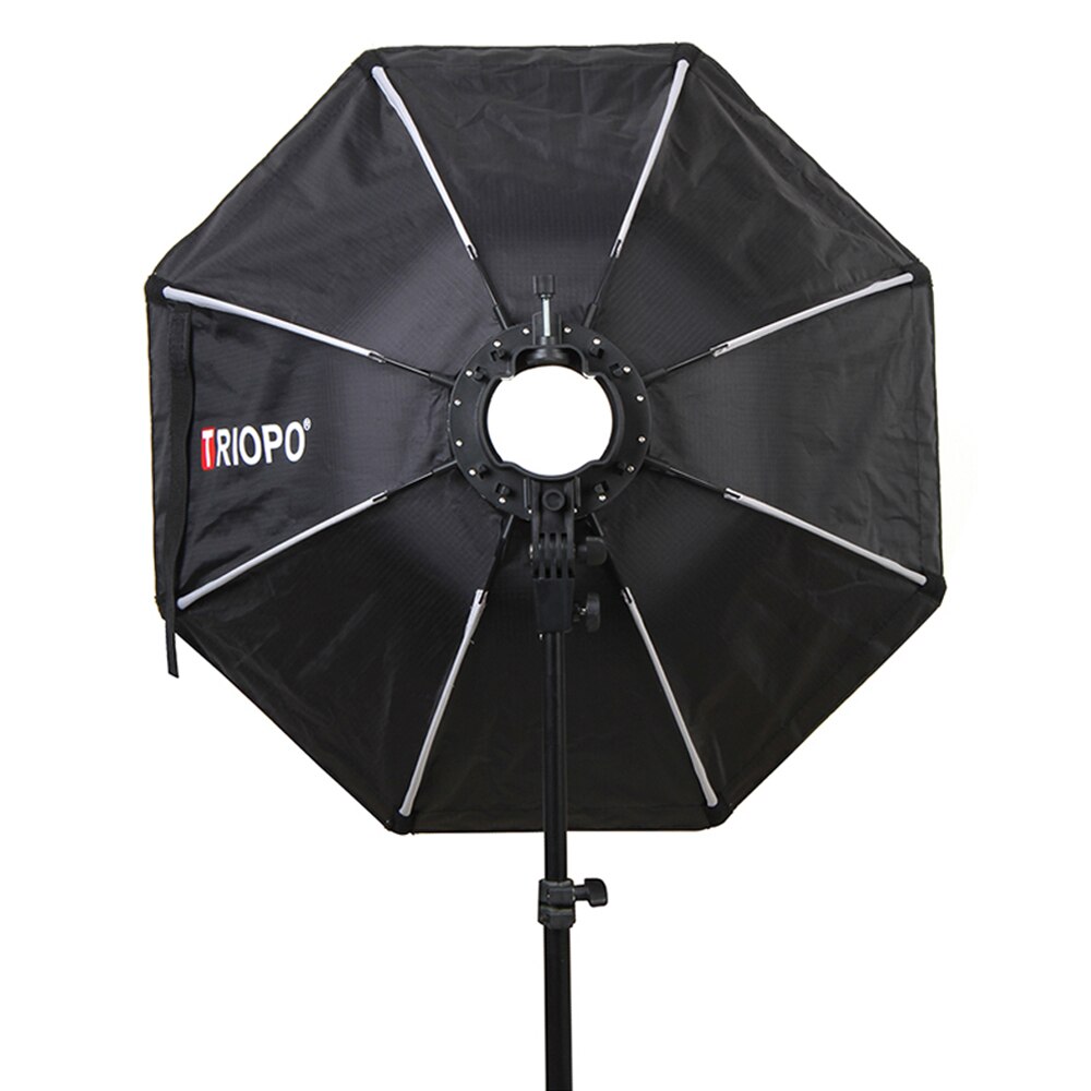 Triopo  kx65 bærbar udendørs paraply softbox med gitter til flash yongnuo  yn200 yn560 iv godox  ad200 v1 tt350 flash speedlite