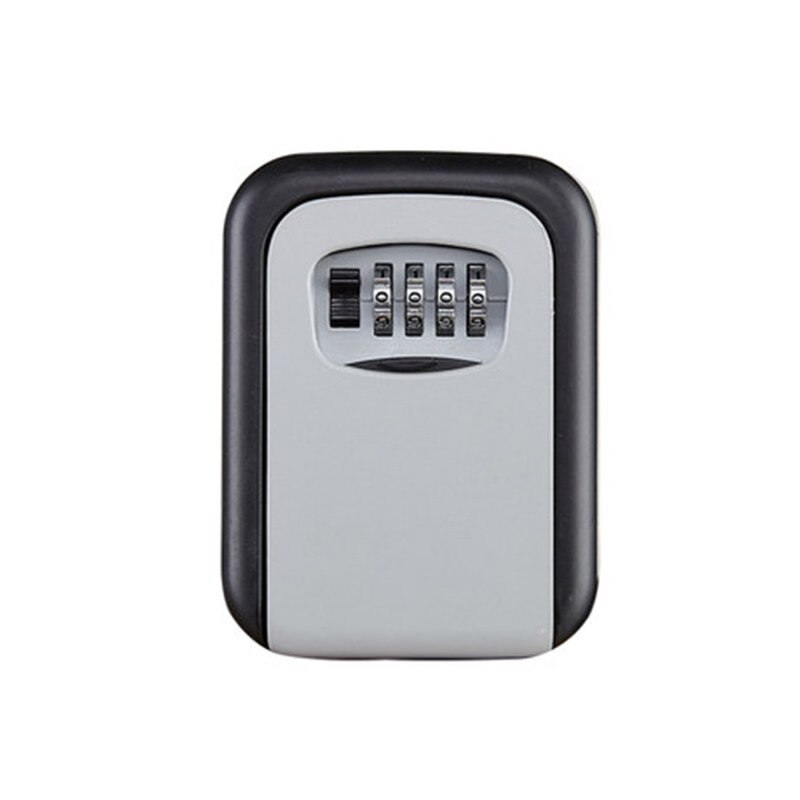Metal Key Safe Storage Box with 4-Digit Password Lock Home Garage Apartment Spare Keys Hidden Secret Organizer Box