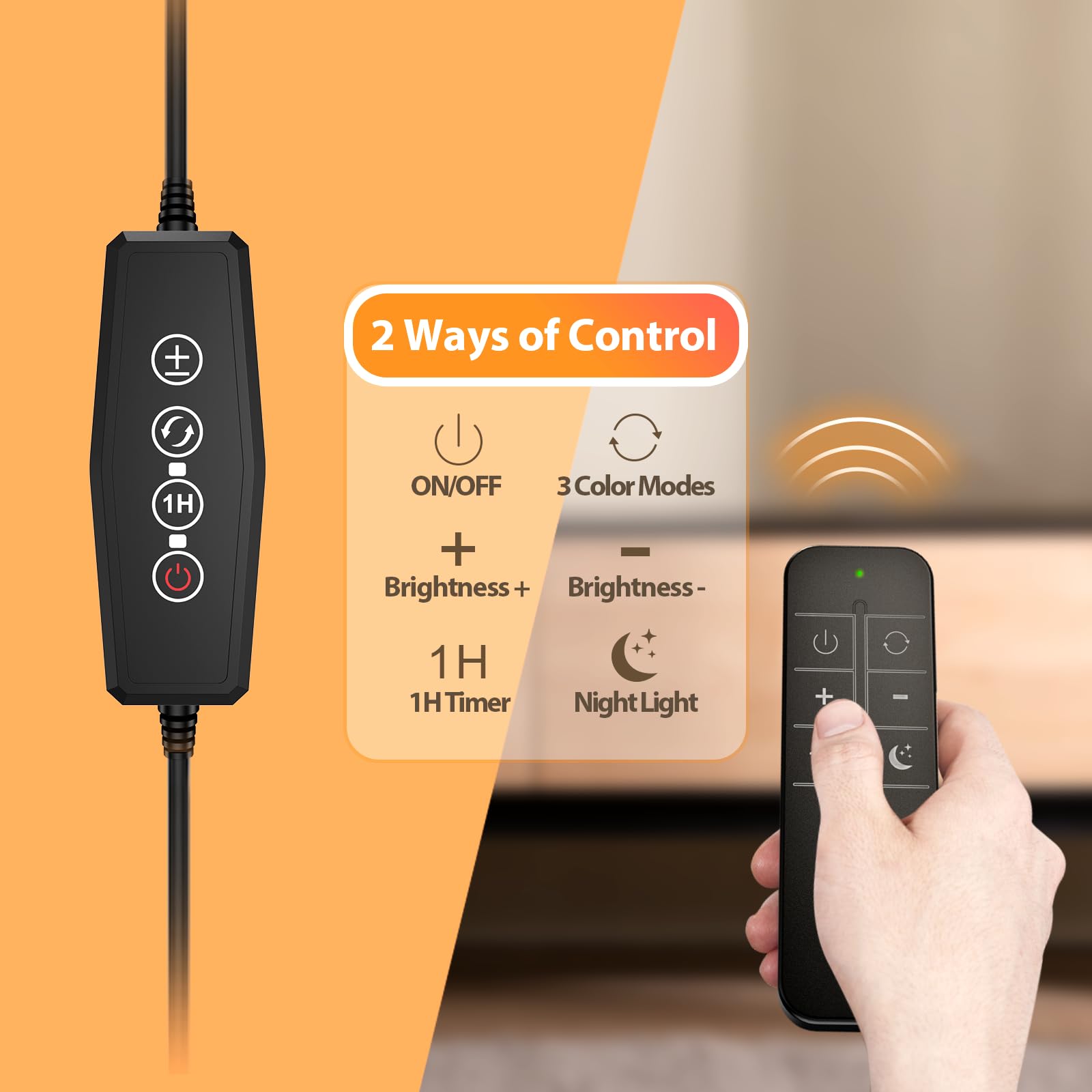 Schwanenhals-usb-Clip-nachtleselampe mit 3 farben und 10 helligkeitsstufen, dimmbar mit 160 leds, usb-anschluss.