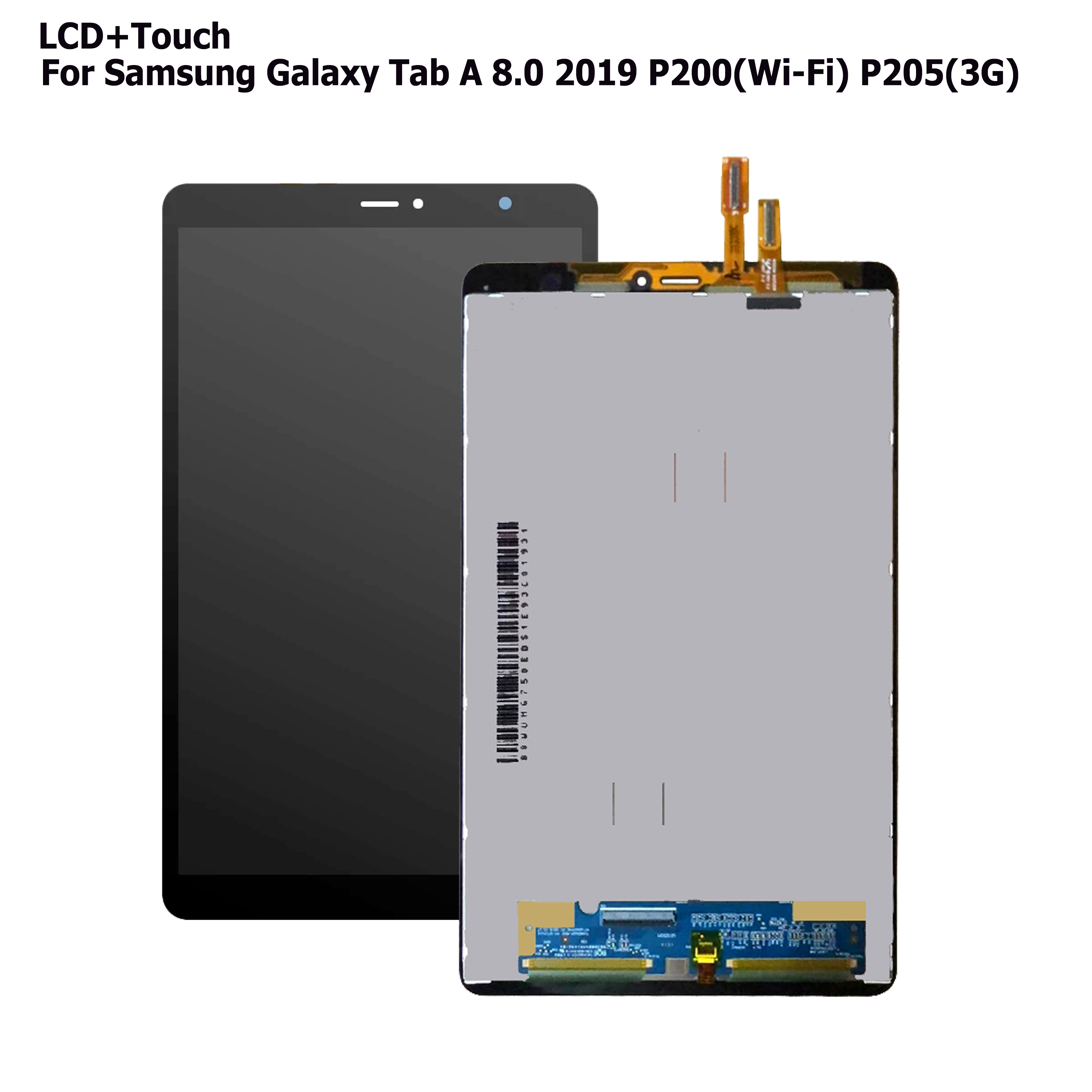 8.0&#39;&#39; For Samsung Tab A SM-P200 SM-P205 P200 P205 LCD Display Monitor Touch Screen Digitizer Panel Assembly WIFI/3G