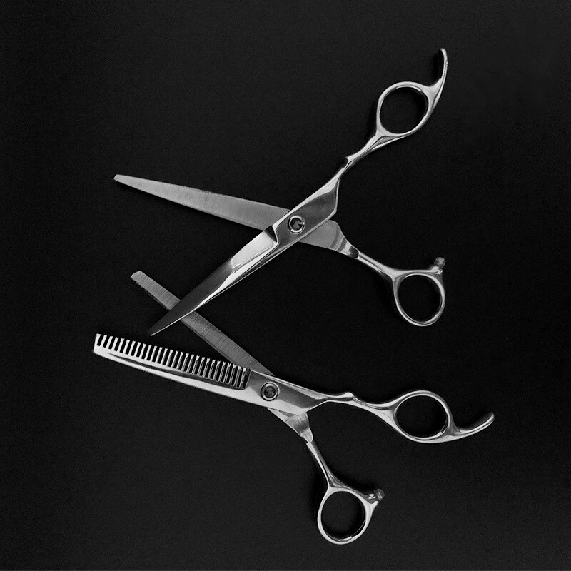 Stainless Steel Scissors for Hair Thinning and Cutting Clipper 6 inches Hairdressing Products Haircut Trim Hairs Cutting Barber