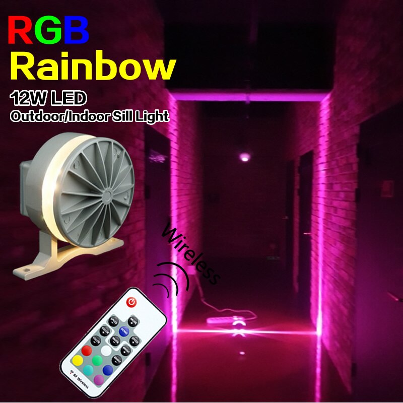 RGB LED sill light landscape hotel building door Decorative lights 220V RF Remote control KTV outdoor lighting