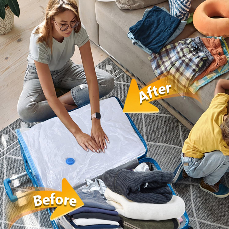 Folding Vacuum Seal Storage Bags Wardrobe Organizer Space Saving Bags for Clothes Pillow Bedding Blanket Packaging Storager Bags