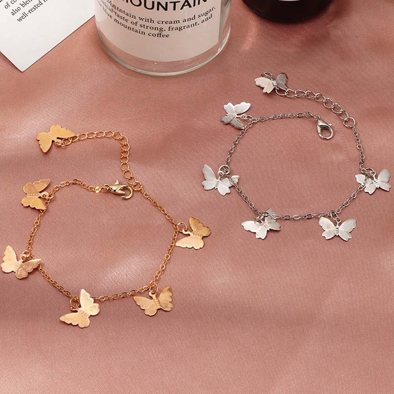 Rustfrit stål armbånd kvinder dejlige dyr sommerfugl strand armbånd armbånd smykker tilbehør