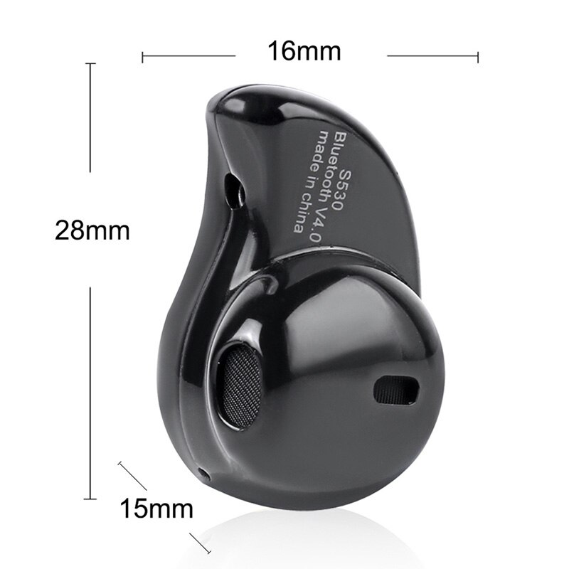 Mini S530 Wireless Bluetooth Earphone in ear Sports Headset Earphones Earpiece with Mic for iPhone 11 Pro Max XR All smartphones