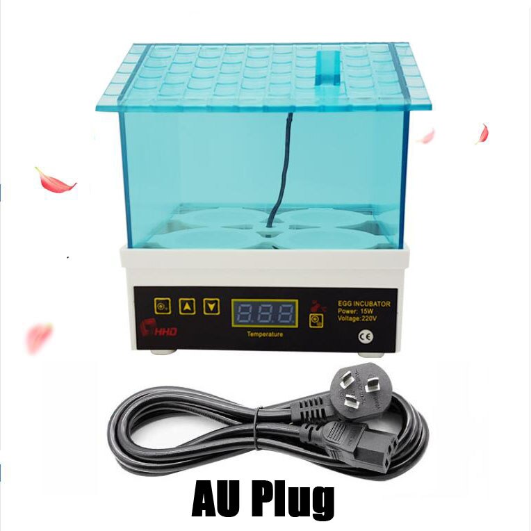 4 Mini Cheap Price Digital Temperature Small Brooder Egg Incubator Hatcher Chicken Duck Bird Pigeon Quail poultry equipment: AU Plug / 110V