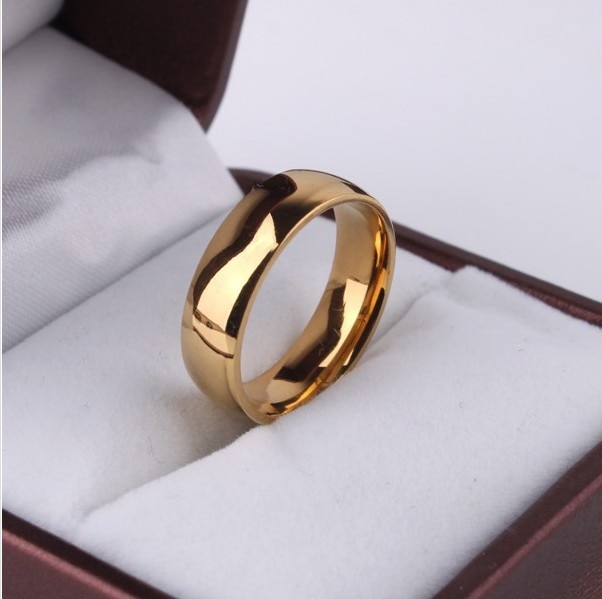 Nooit fading rose Goud Kleur 6mm Brand Ringen Voor Vrouwen mannen Bruiloft liefhebbers Ringen Rose Goud Fijne sieraden