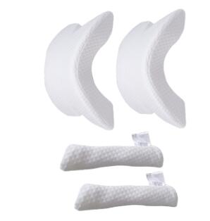 Memory Foam Bedding Pillow Anti-pressure Hand Pillow Ice Silk Slow Rebound Multifunction Pillow Home Silk Couple Beding: 2 pillow and cases