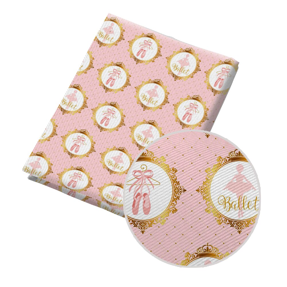 Tissu Kawaii en coton Polyester pour fille, rideau de vêtements pour enfants, housse de coussin, dessin animé, danse de Ballet, bricolage, 50x145CM: PL2536
