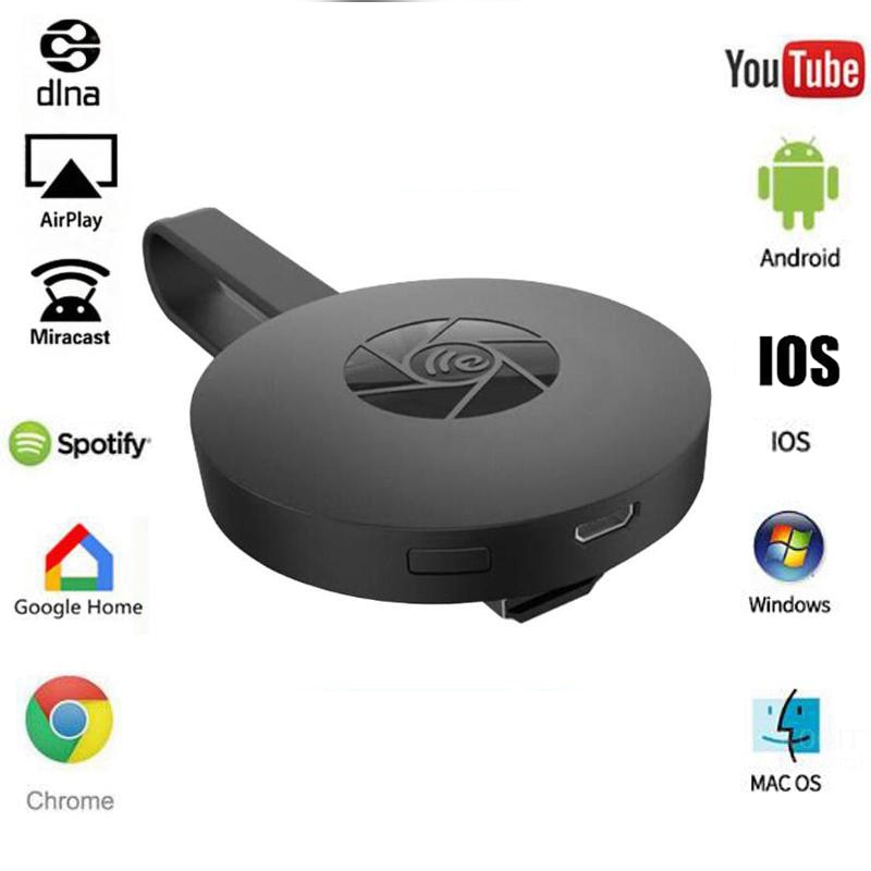 Wifi Draadloze 4K Display Dongle Tv Stick Volledige 1080P Chromecast Hdmi Miracast Dlna Tv Cast Display Ios/android Chrome Google Thuis