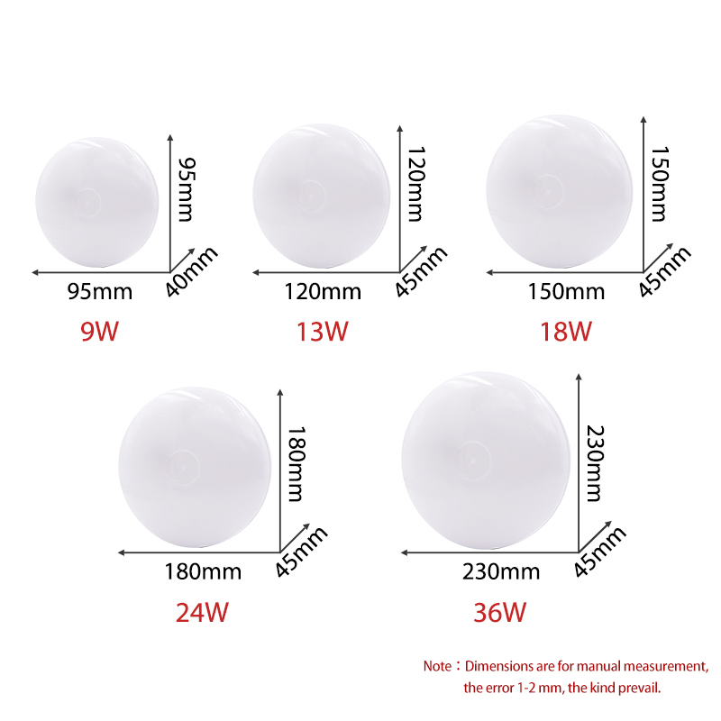 9W 13W 18W 24W 36W LED Decke Licht Oberfläche Montieren Tafel Lampe AC85-265V Unten Licht einbau Beleuchtung Lampen Für Heimat Dekor Licht