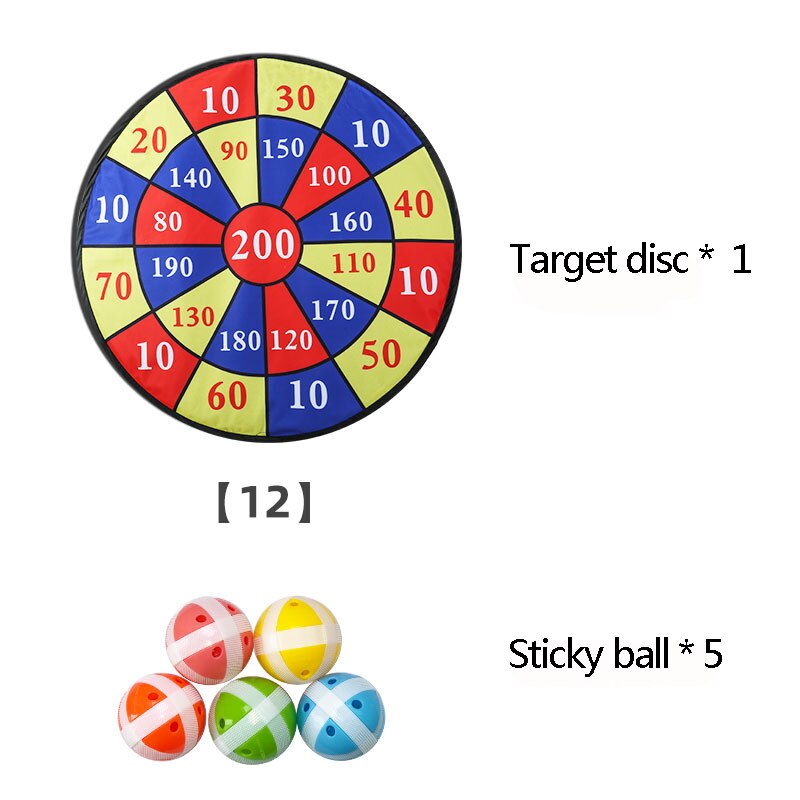 Cloth Dartboard Sets Kids Toys Safety Sticky Ball Target Darts Toy Children's Target Toy Safety Game Children Dart Toys: 8