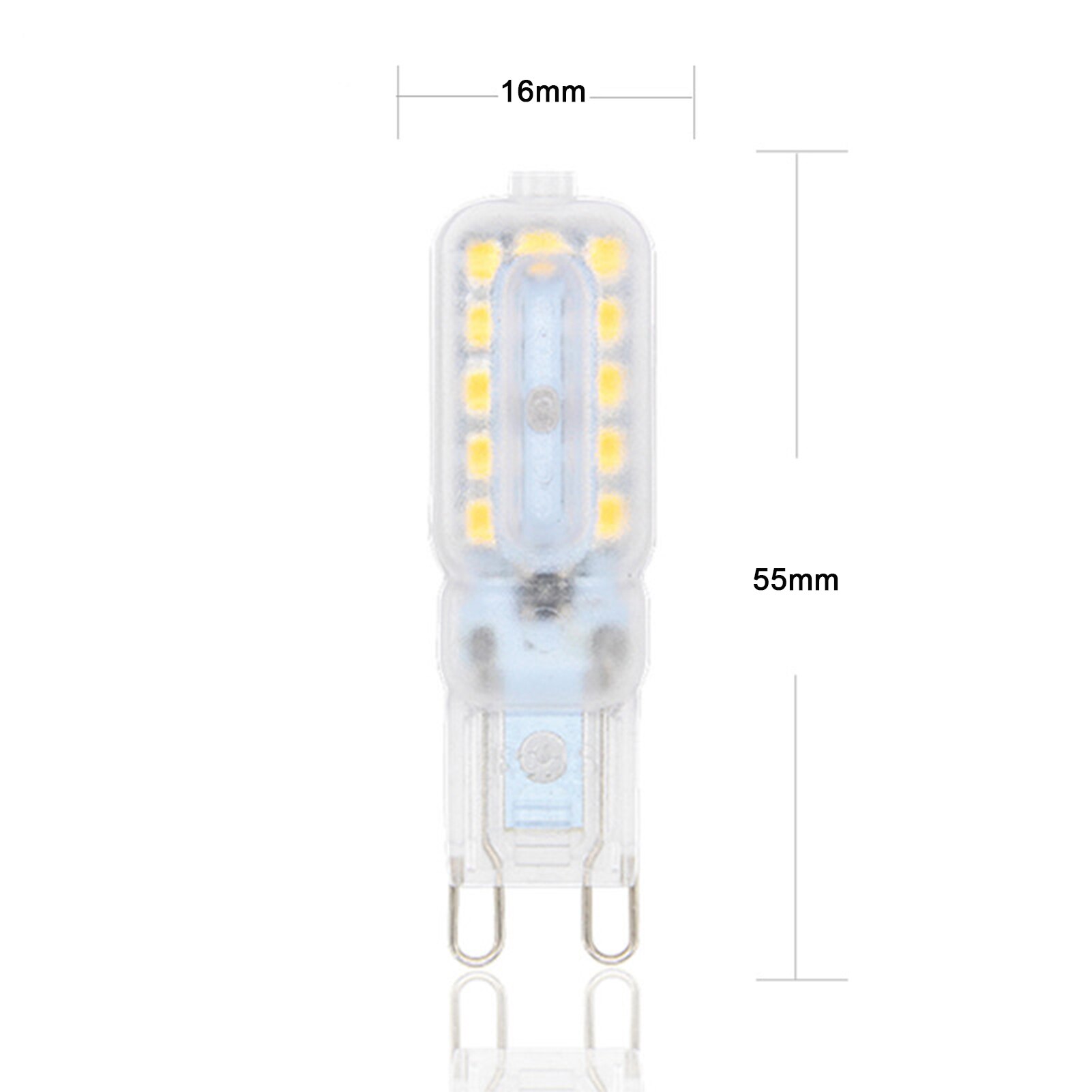 5W G9 Light Bulb Durable Energy-saving Light 2835LEDs Source Cool White 6000-6500K Warm White 2800-3000K For Indoor