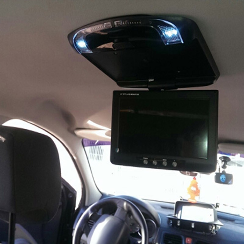 9 Inch Car Hd Digital Lcd Display Roof Lcd Color Display Flip Screen Ceiling Ceiling Display