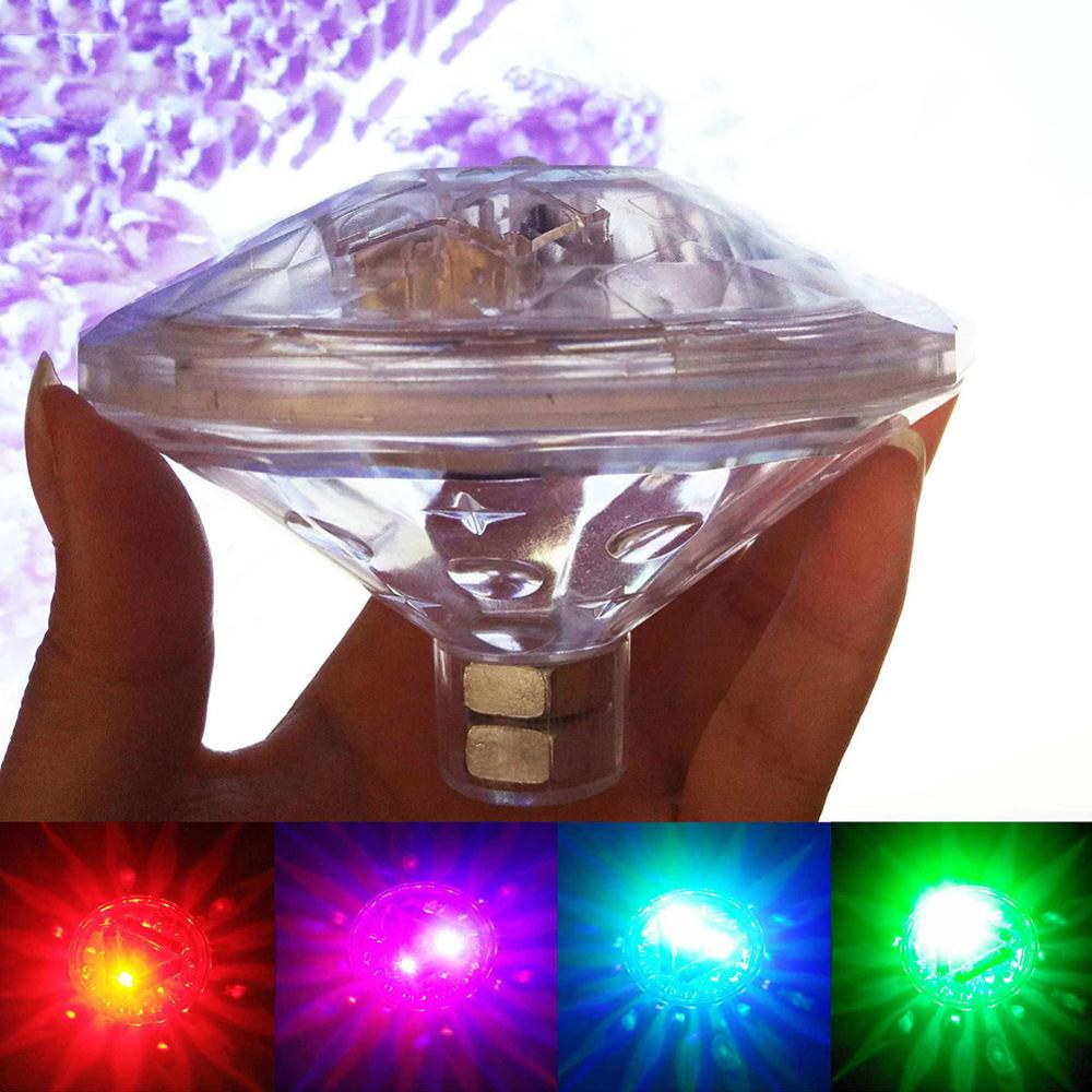 Led Remote Controlled RGB Submersible Light Battery Operated Underwater Night Lamp Outdoor Vase Bowl Garden Party Decoration